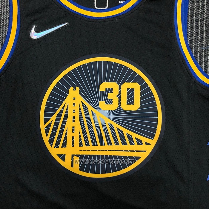 Camiseta Golden State Warriors Stephen Curry 2974th 3 Points Negro